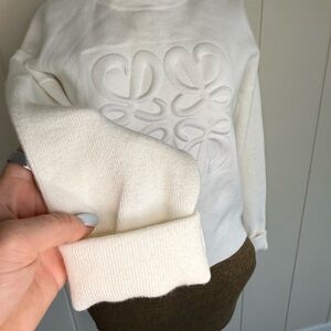 Loewe Cream Crew Neck Sweater